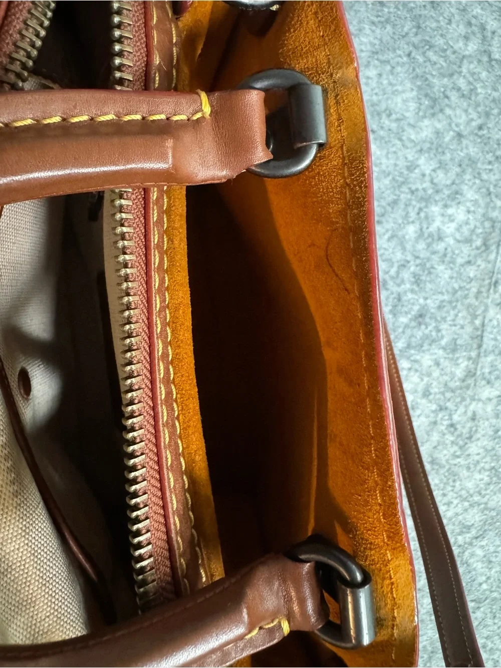 COACH 1941 Rogue 25 Pebble Leather Satchel Saddle Brown
